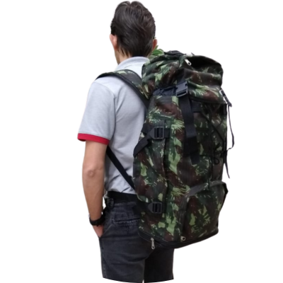 Mochila Cargueira Camuflada Viagem Camping Acampamento Trilha Reforçada 50 L - Coutre Bolsas