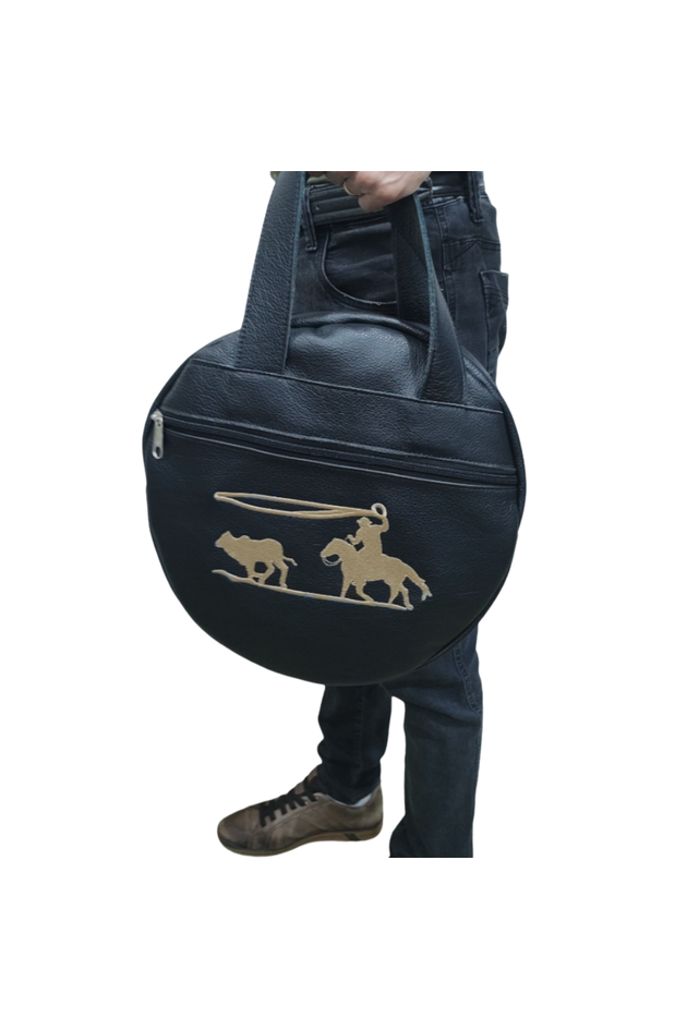 Bolsa Porta Laço Personalizada Couro Legítimo Cor Preta – Coutre